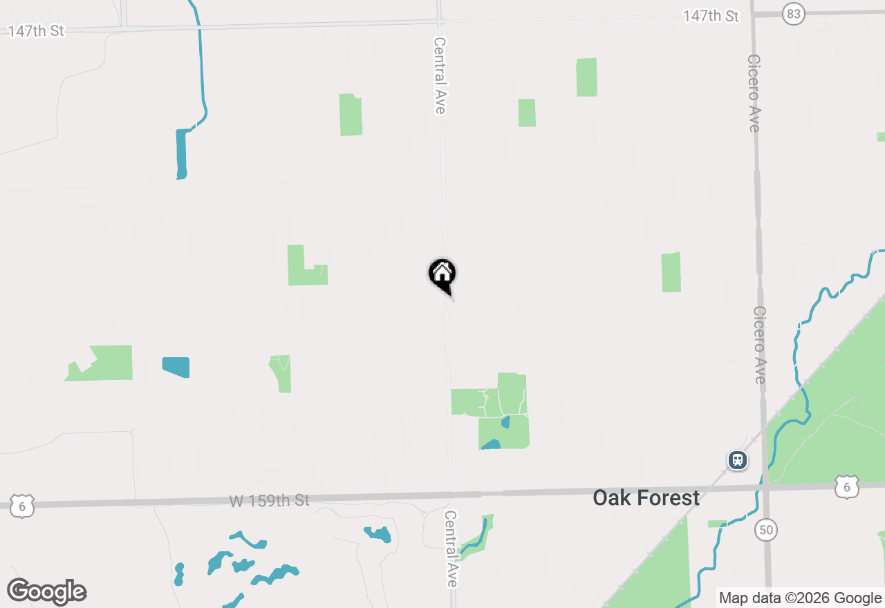 Map of 15420 Central Avenue, Oak Forest, IL 60452
