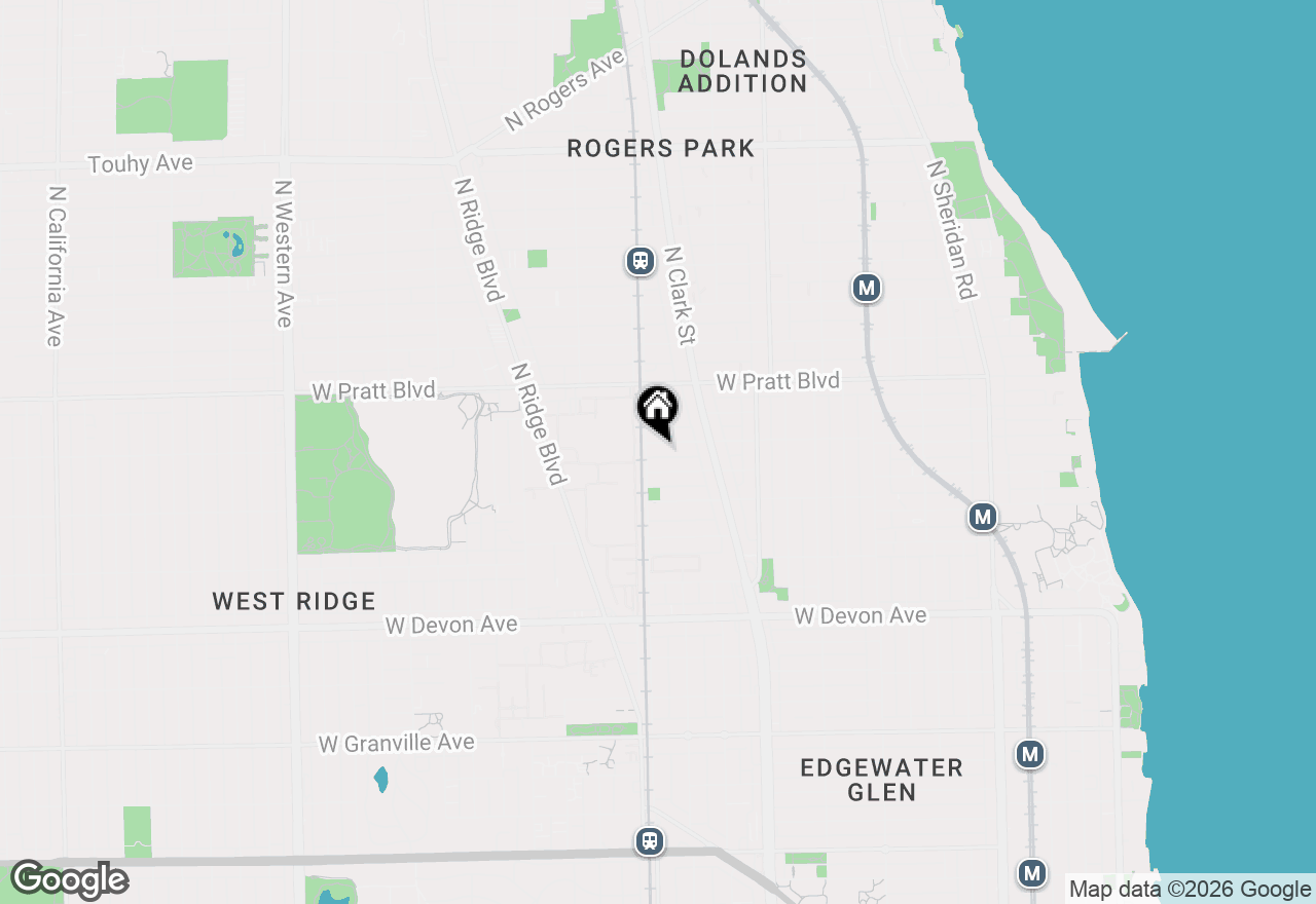 Map of 1757 W North Shore Avenue #2B, Chicago, IL 60626