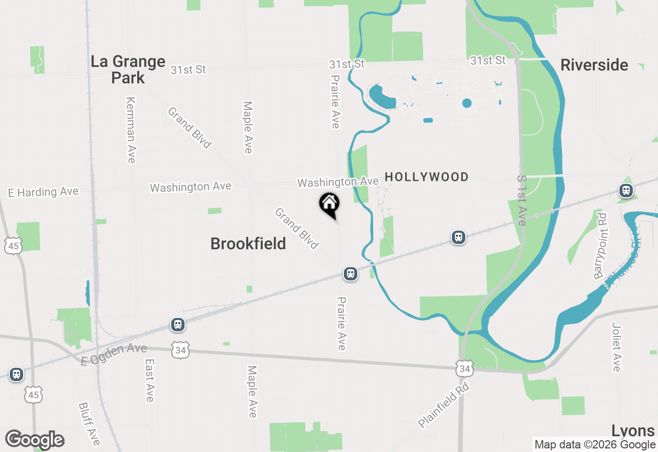 Map of 3621 Vernon Avenue, Brookfield, IL 60513