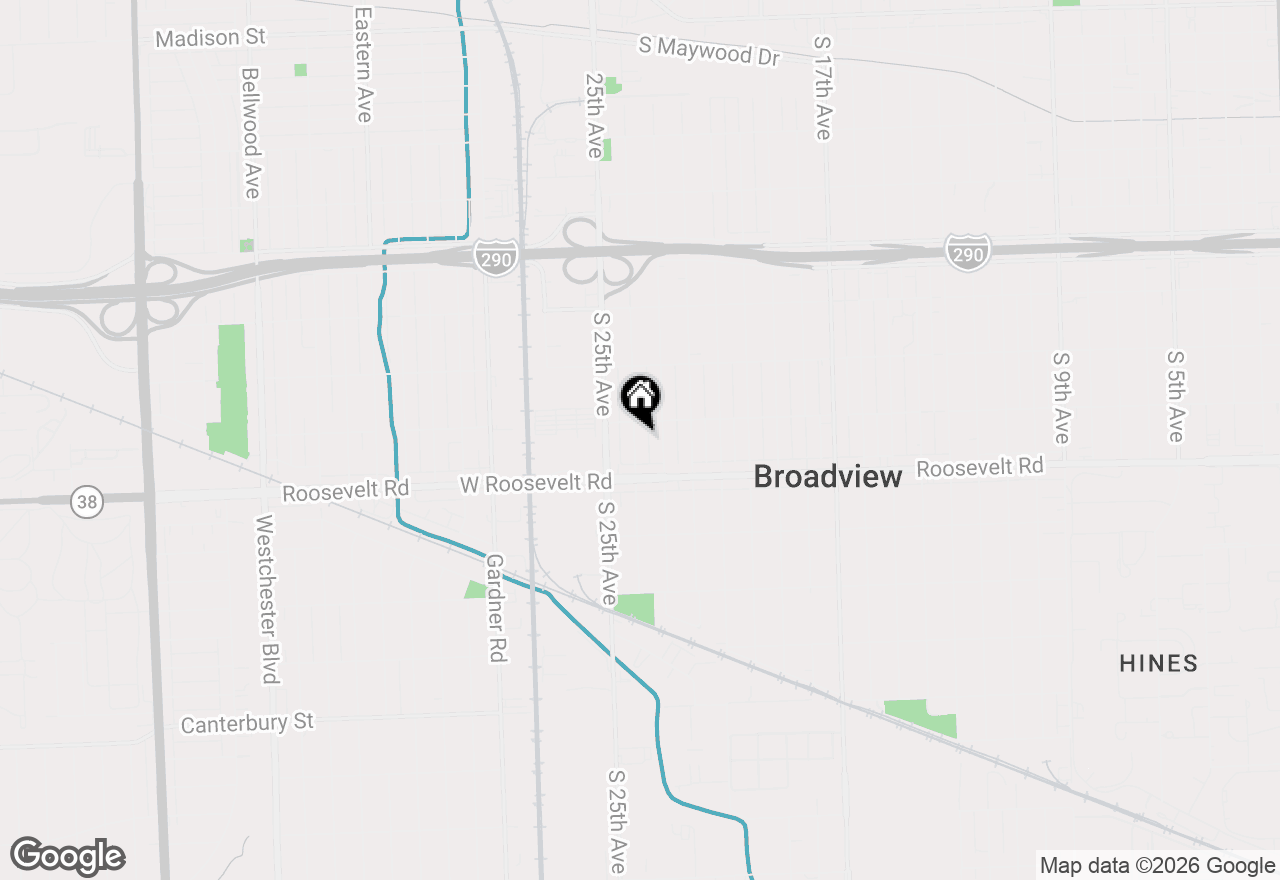 Map of 2111 S 24th Avenue, Broadview, IL 60155