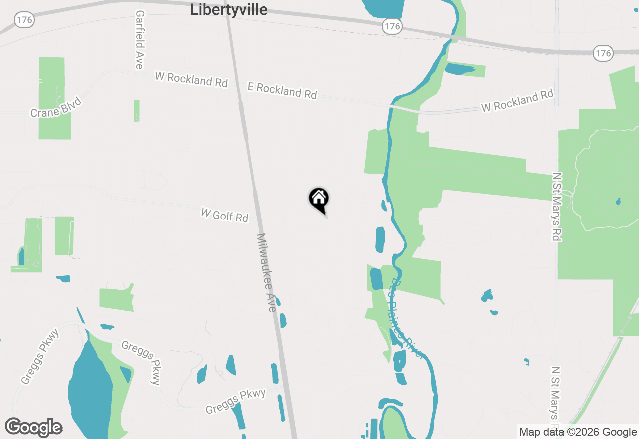 Map of 626 E Golf Road, Libertyville, IL 60048