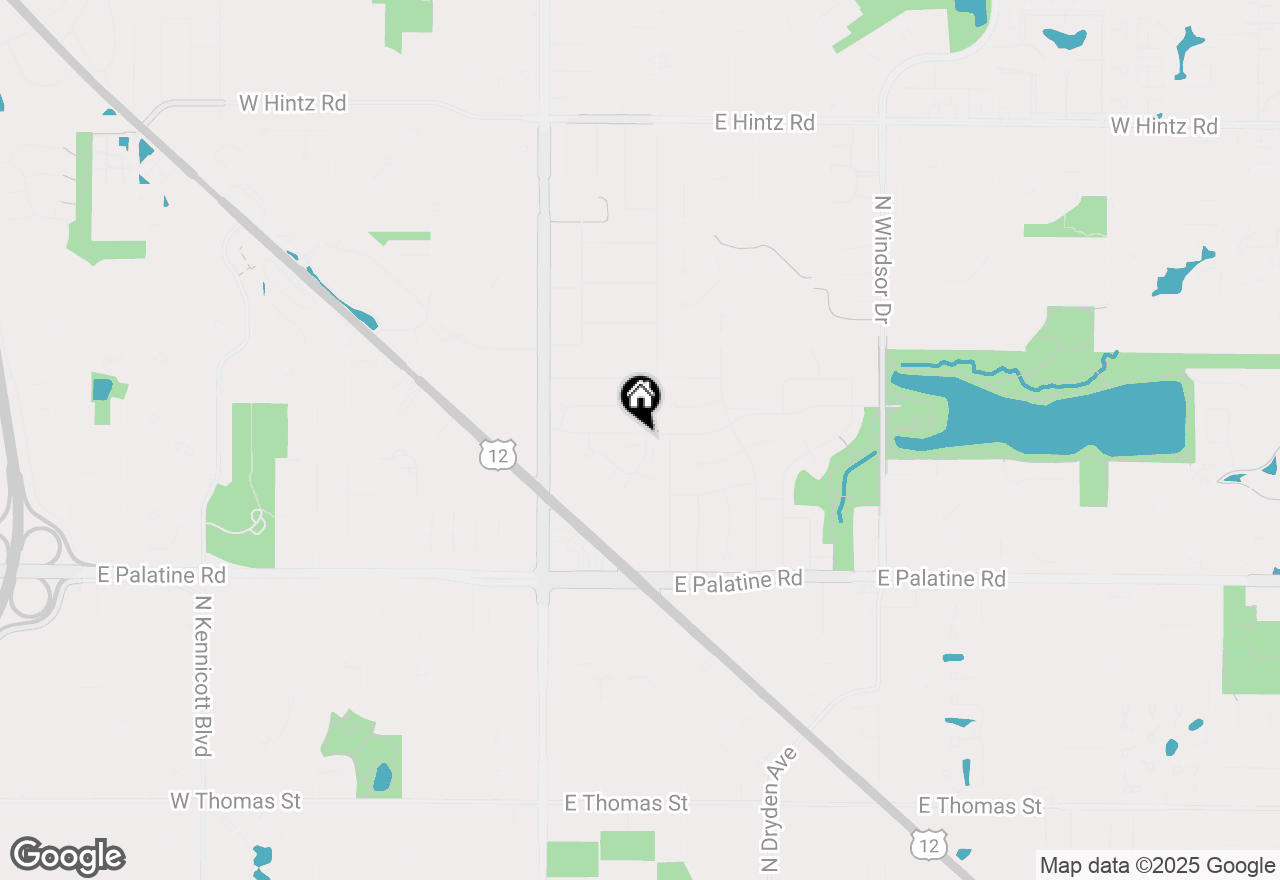 Map of 524 E Circle Hill Drive, Arlington Heights, IL 60004