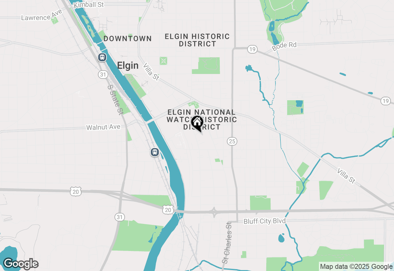 Map of 403 Raymond Street, Elgin, IL 60120