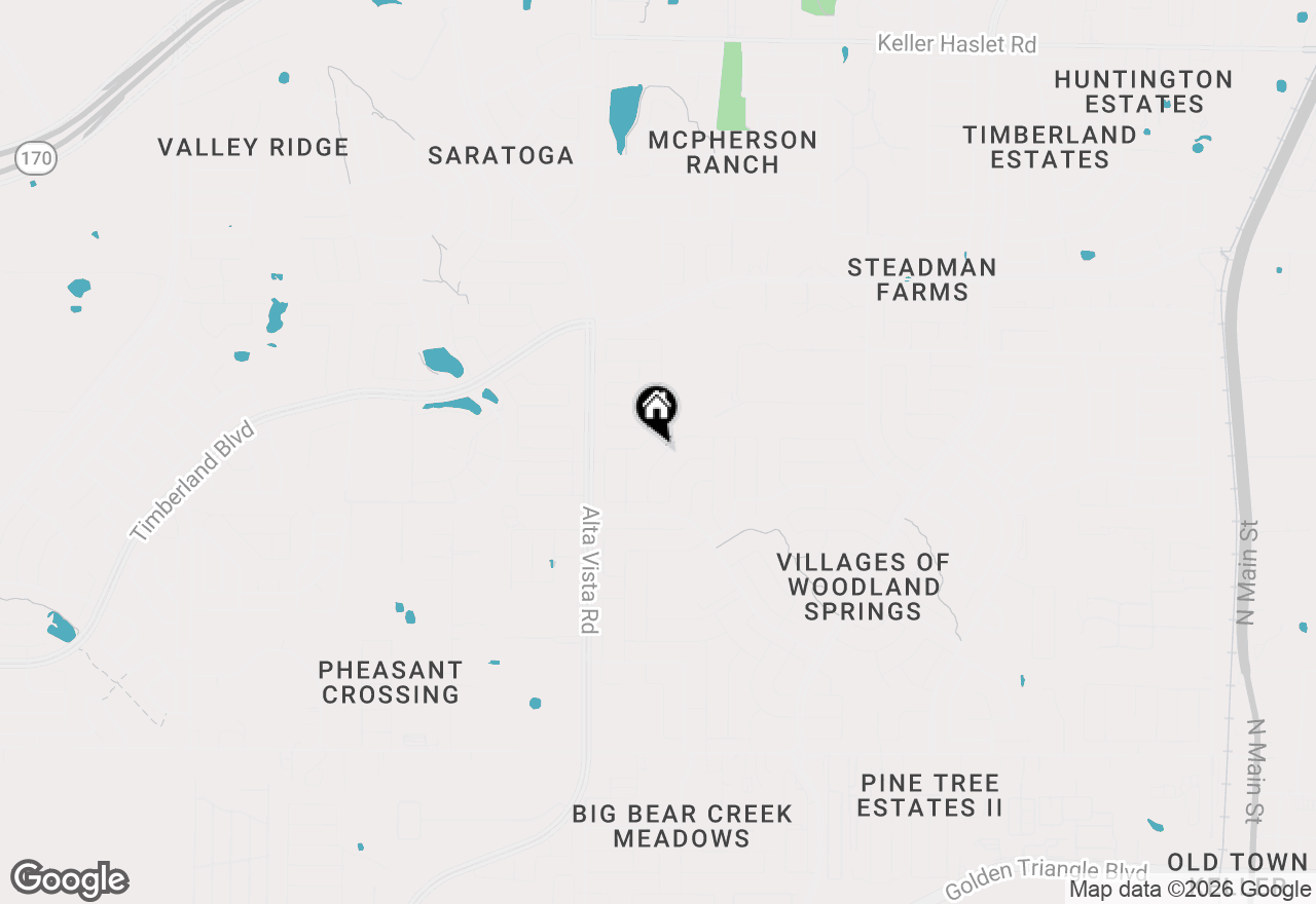 Map of 4849 Carrotwood Drive, Fort Worth, TX 76244