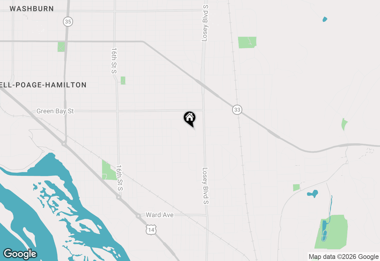 Map of 1907 22nd St S, La Crosse, WI 54601