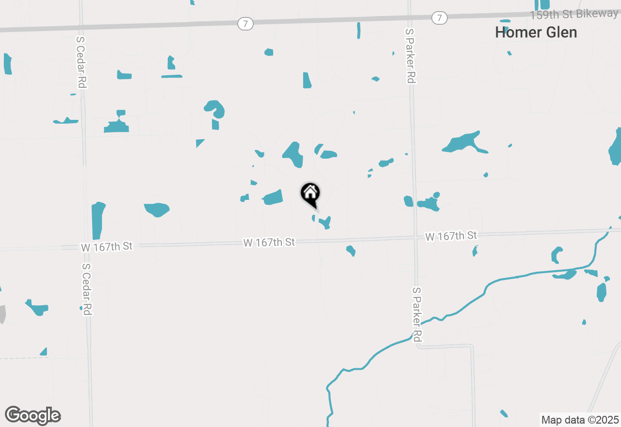Map of 16604 Pine Hill Drive, Homer Glen, IL 60491