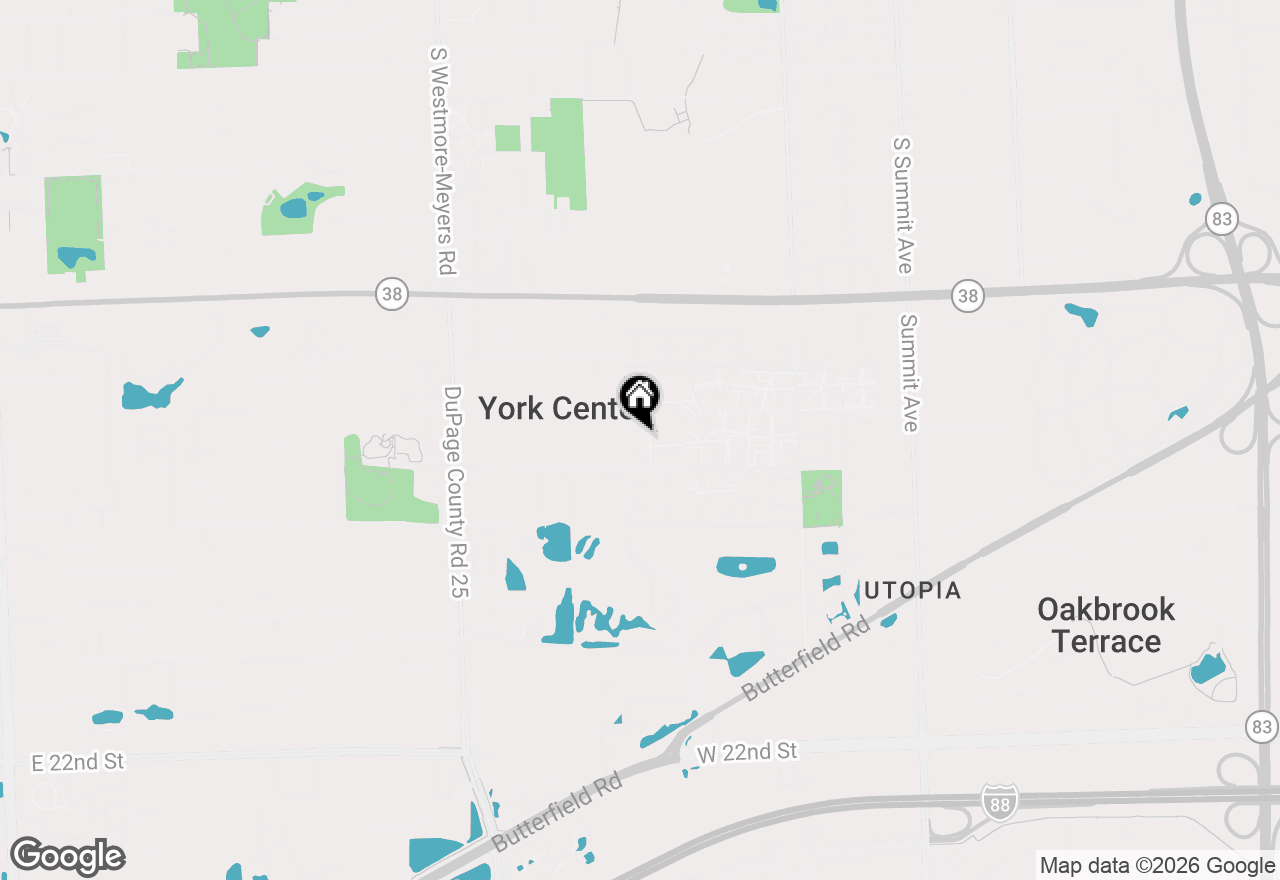 Map of 18w268 Standish Lane, Villa Park, IL 60181