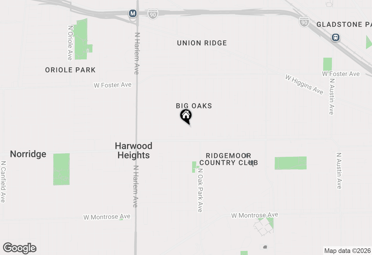 Map of 4849 N Newland Avenue, Chicago, IL 60656