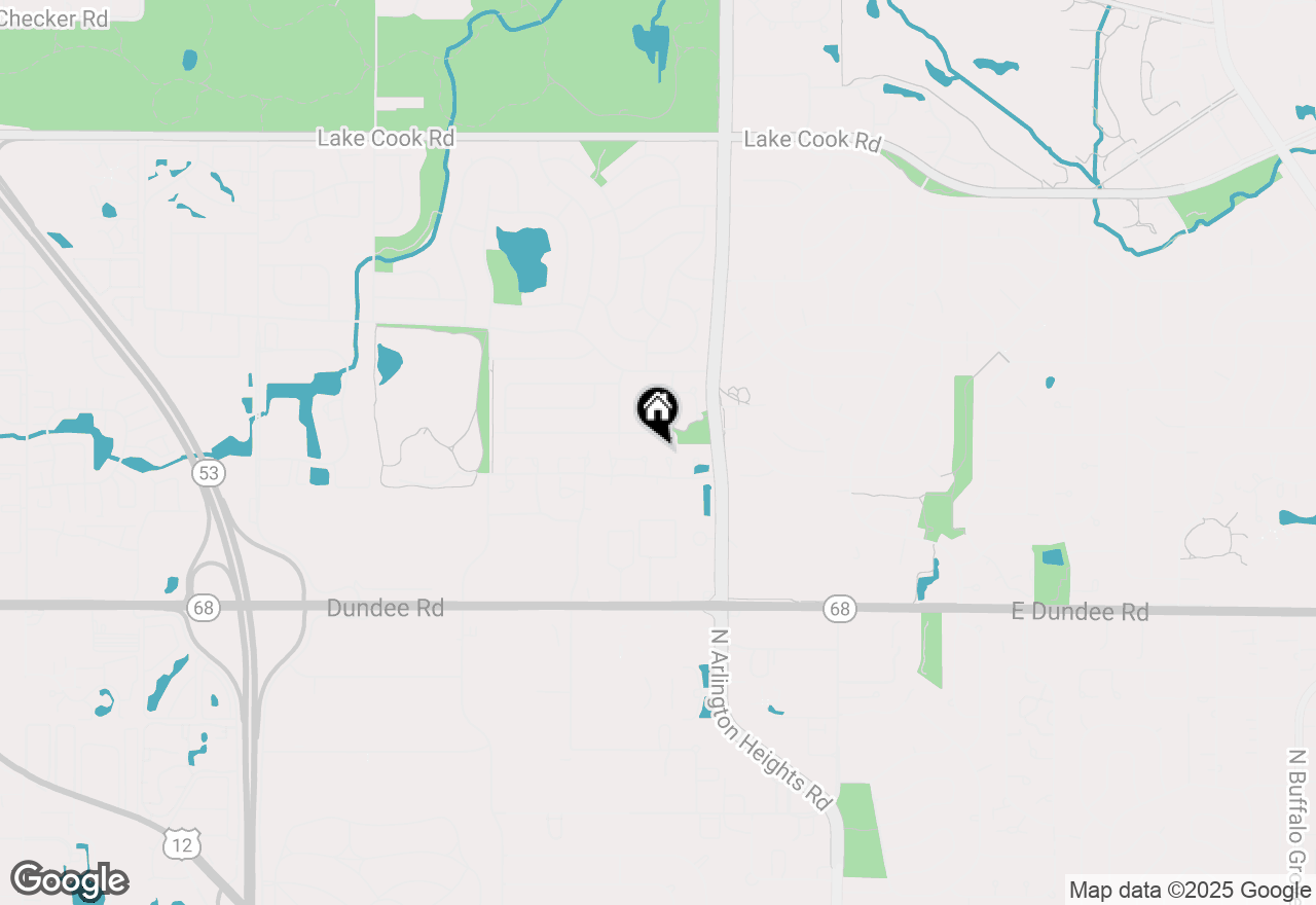 Map of 410 W Happfield Drive, Arlington Heights, IL 60004