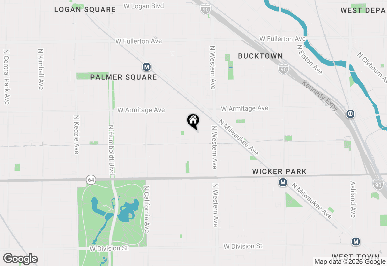 Map of 2514 W Moffat Street, Chicago, IL 60647