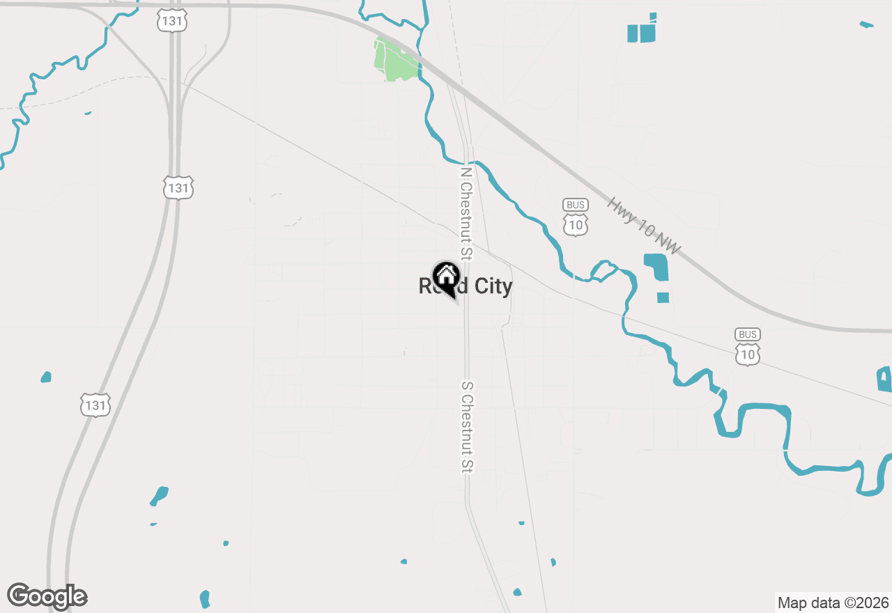 Map of 132 W Todd Avenue, Reed City, MI 49677