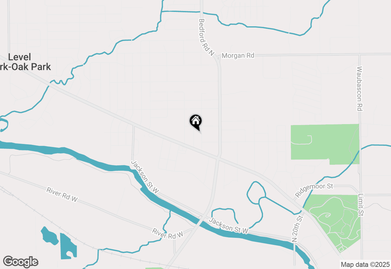 Map of 158 Lacey Avenue, Battle Creek, MI 49037