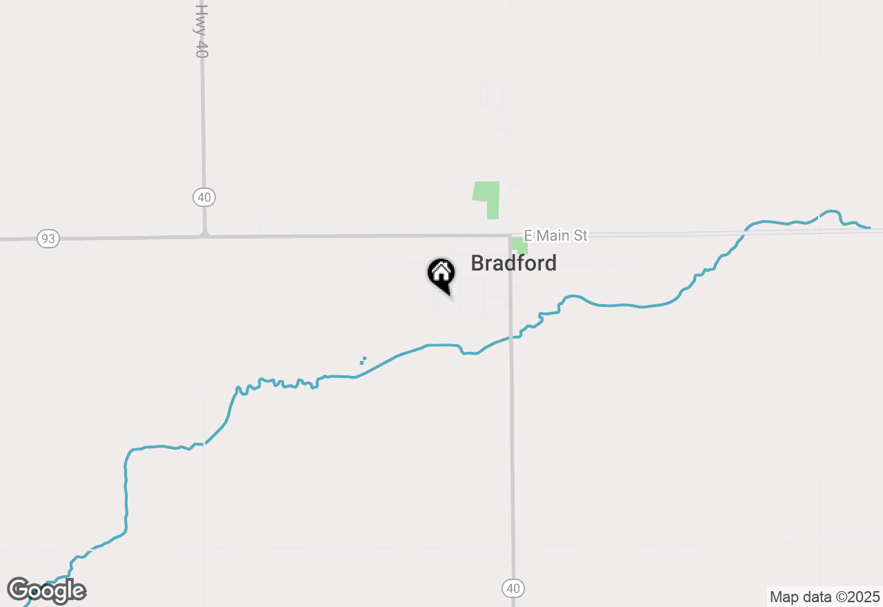 Map of 321 1st Street, Bradford, IL 61421