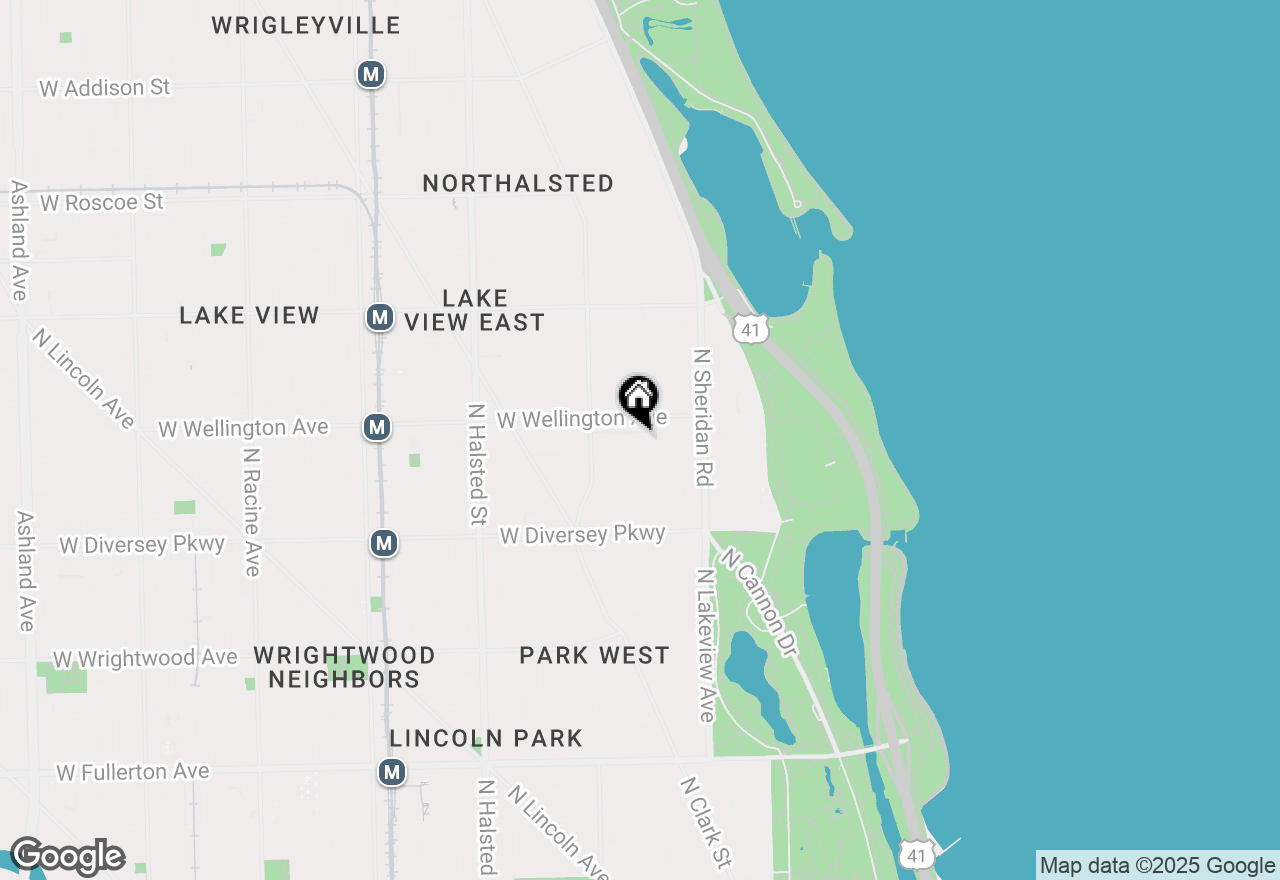 Map of 506 W Oakdale Avenue #1, Chicago, IL 60657