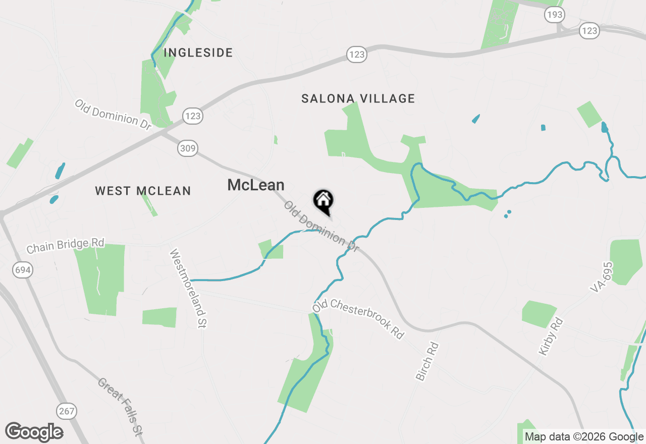 Map of 1456 Hampton Hill Circle, Mclean, VA 22101