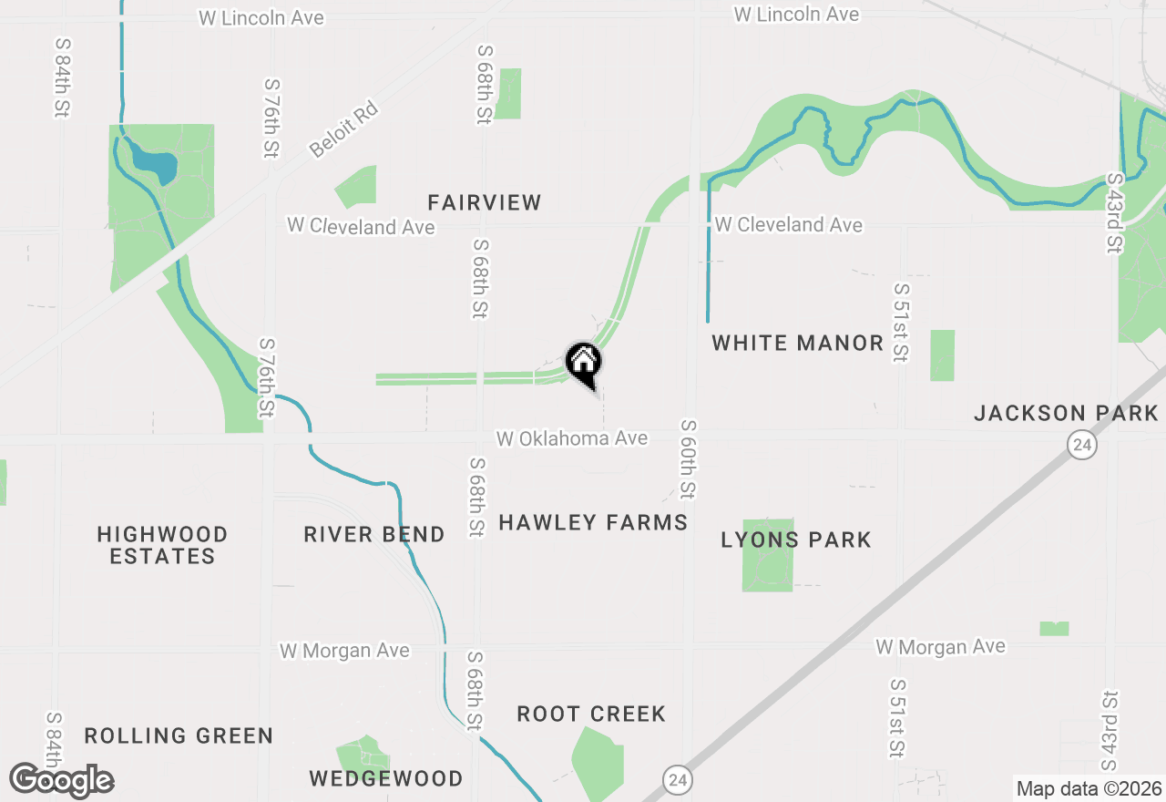 Map of 6332 W Bennett Ave, Milwaukee, WI 53219