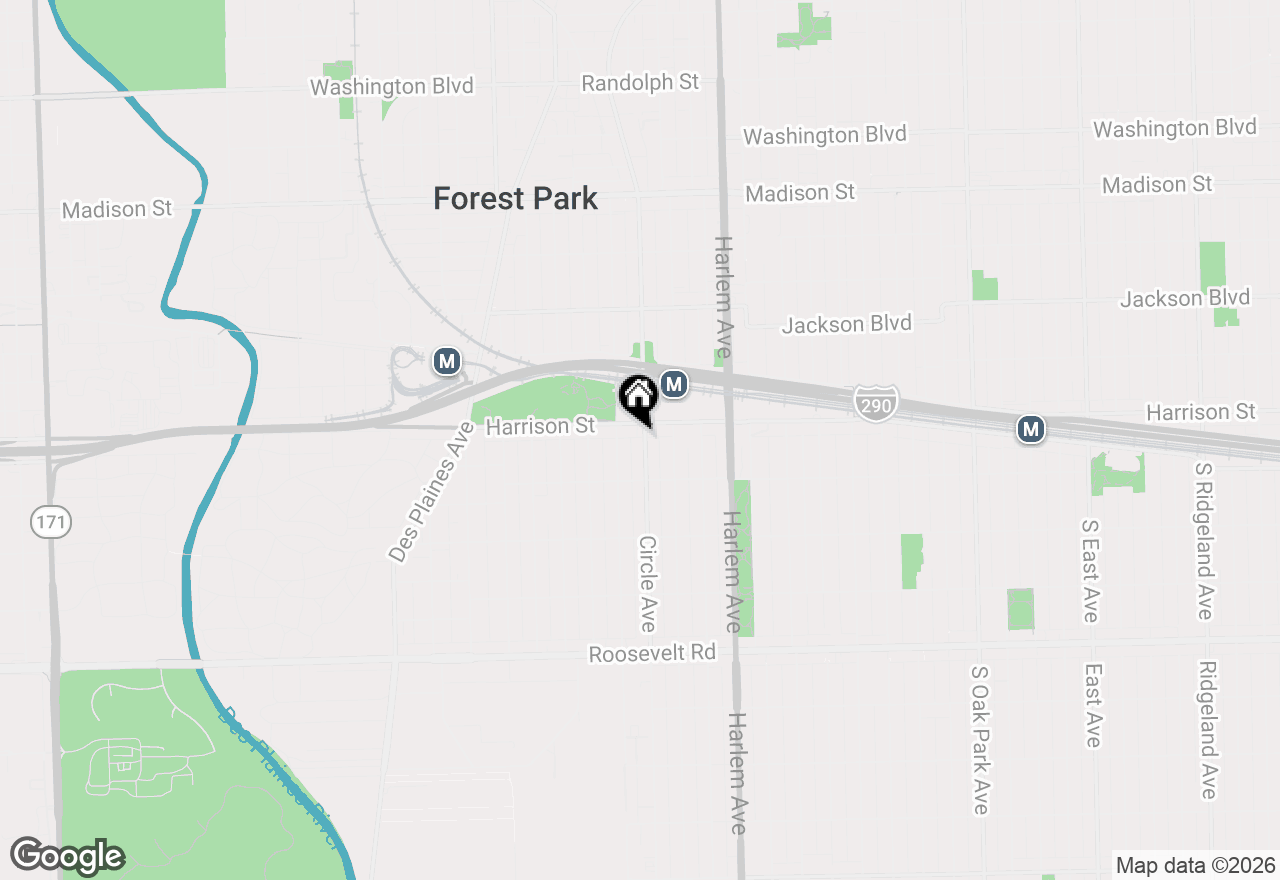 Map of 813 Circle Avenue, Forest Park, IL 60130