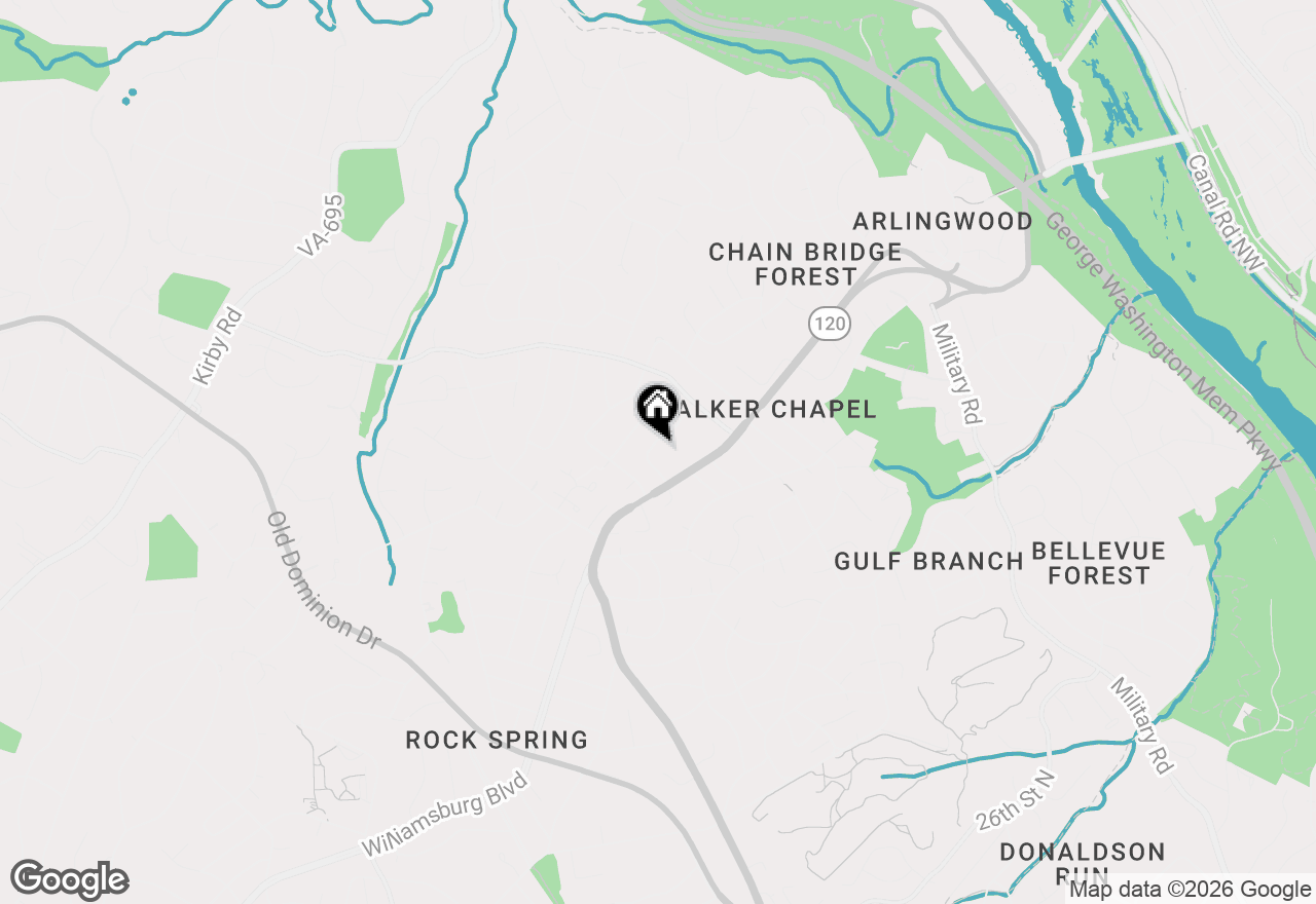 Map of 3939 N Wakefield Street, Arlington, VA 22207