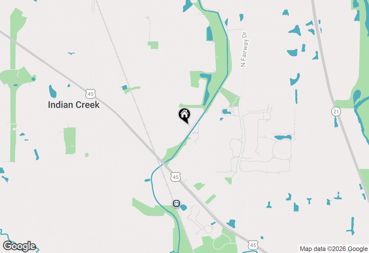 Map of 124 Midway Lane, Vernon Hills, IL 60061