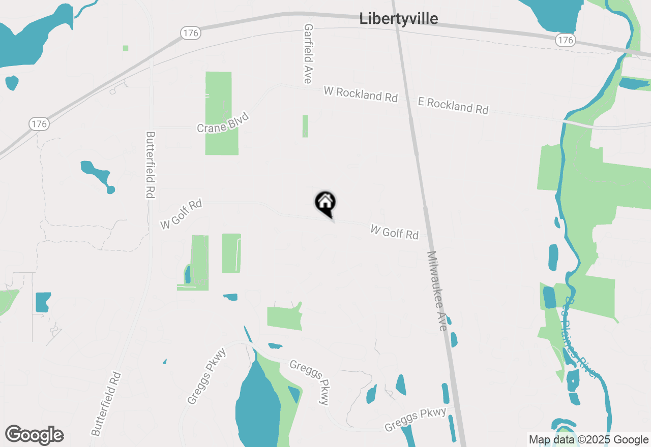 Map of 323 W Golf Road, Libertyville, IL 60048