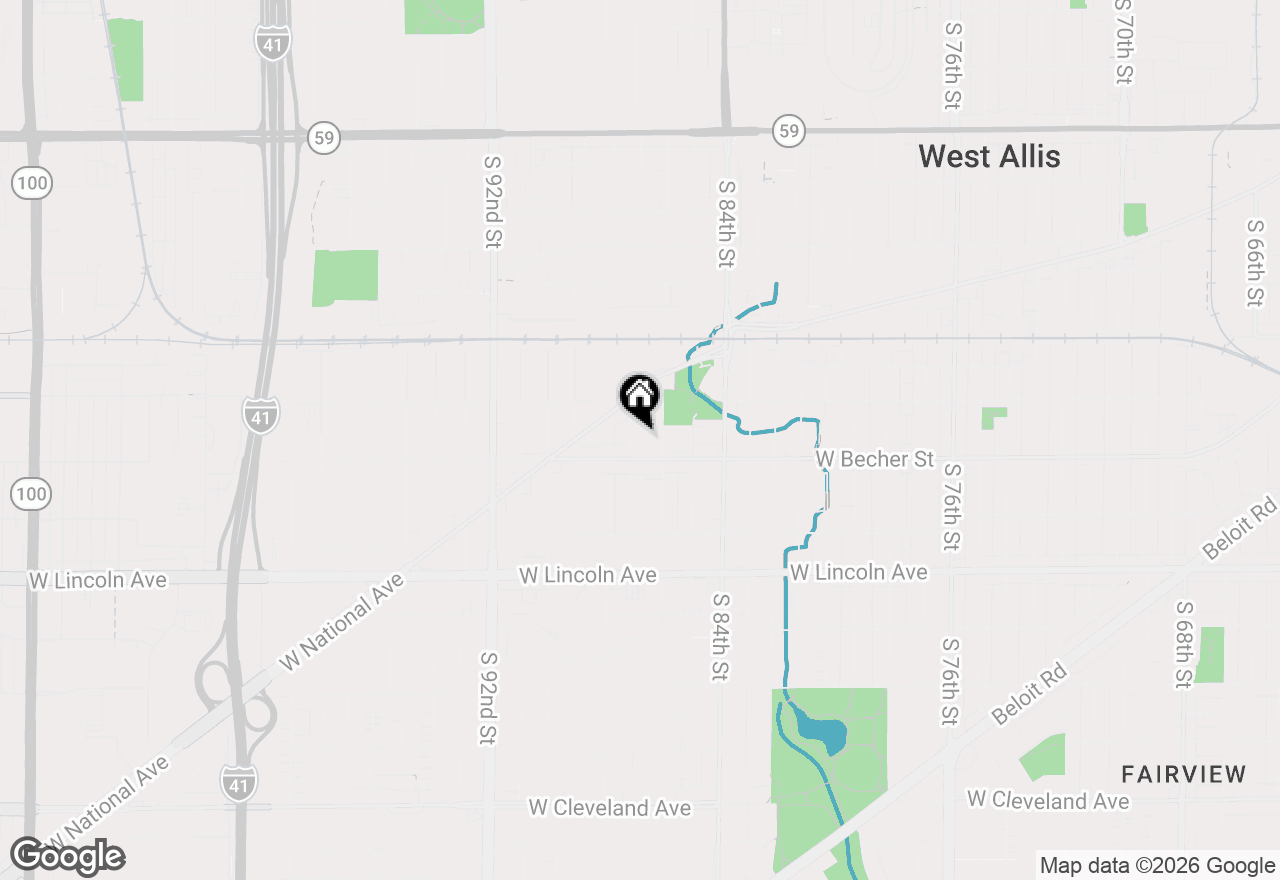 Map of 2058 S 87th St, West Allis, WI 53227