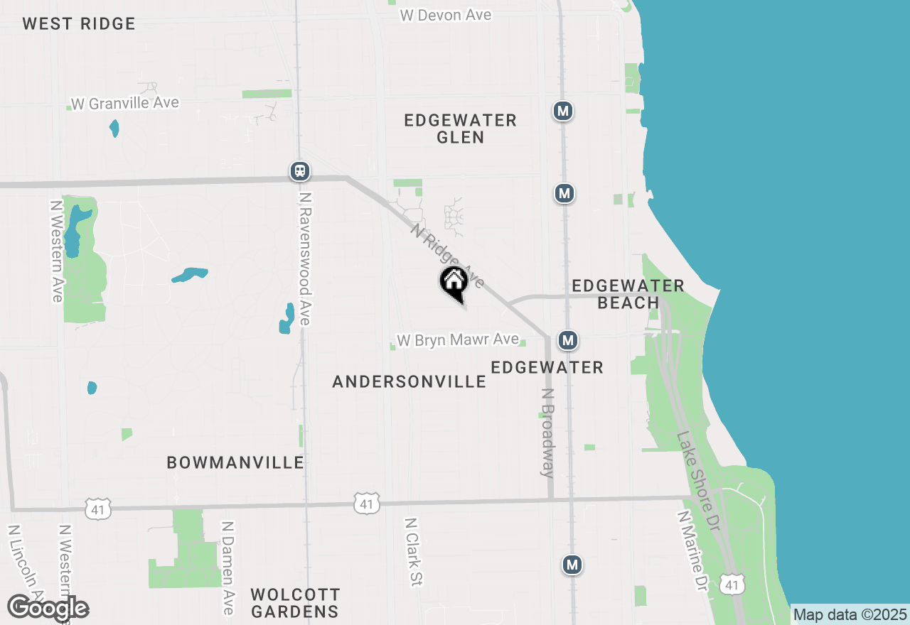 Map of 1416 W Olive Avenue #2, Chicago, IL 60660