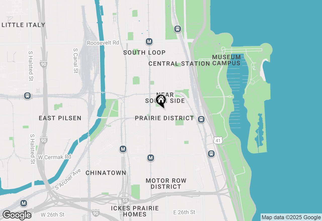 Map of 1720 S Michigan Avenue #1816, Chicago, IL 60616