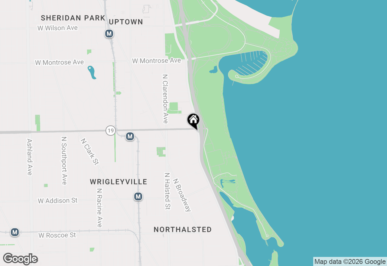 Map of 3950 N Lake Shore Drive #509B, Chicago, IL 60613
