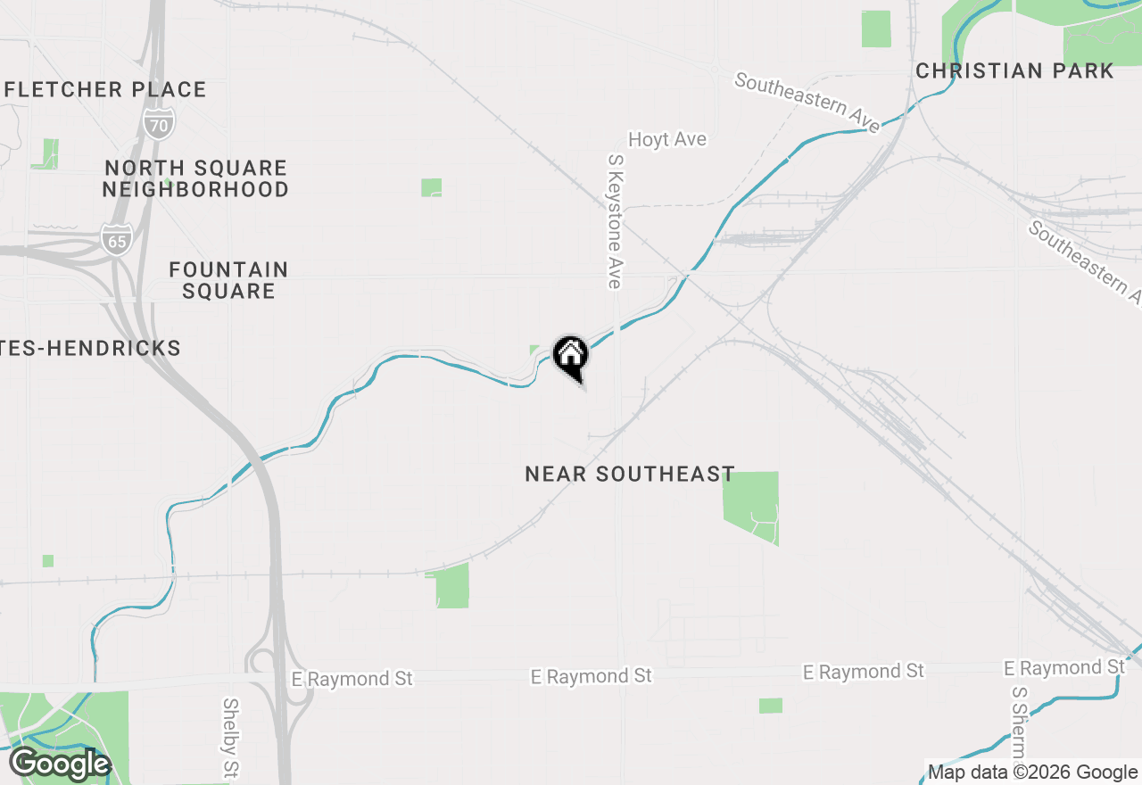 Map of 1430 St Paul Street, Indianapolis, IN 46203