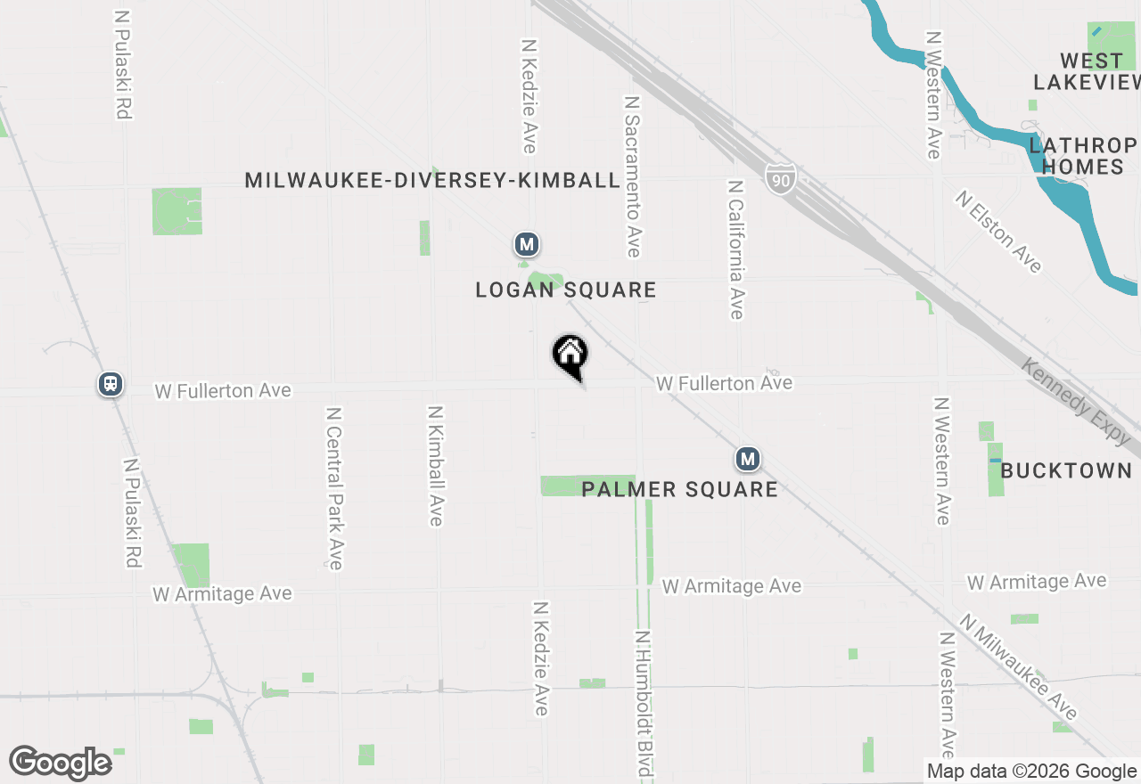 Map of 3125 W Fullerton Avenue #510, Chicago, IL 60647