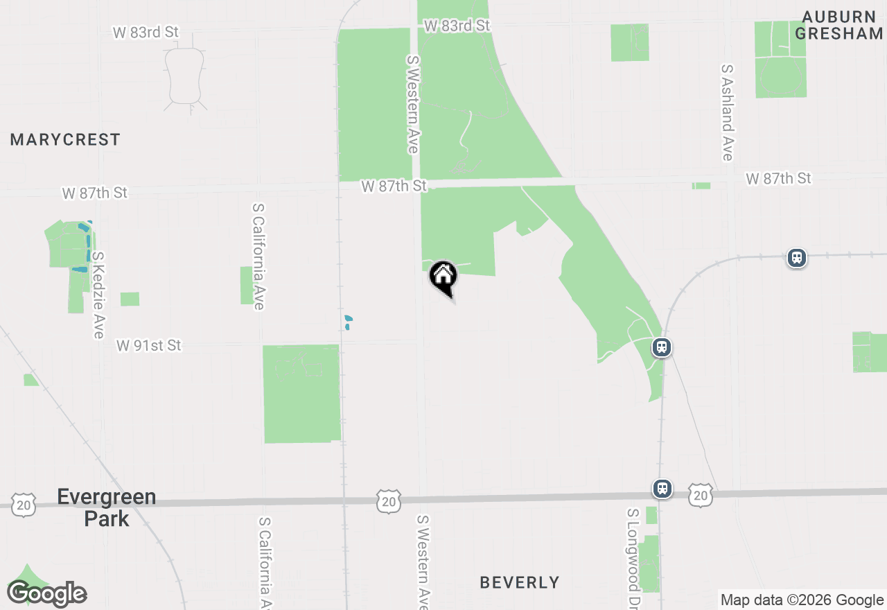 Map of 9001 S Claremont Avenue, Chicago, IL 60643