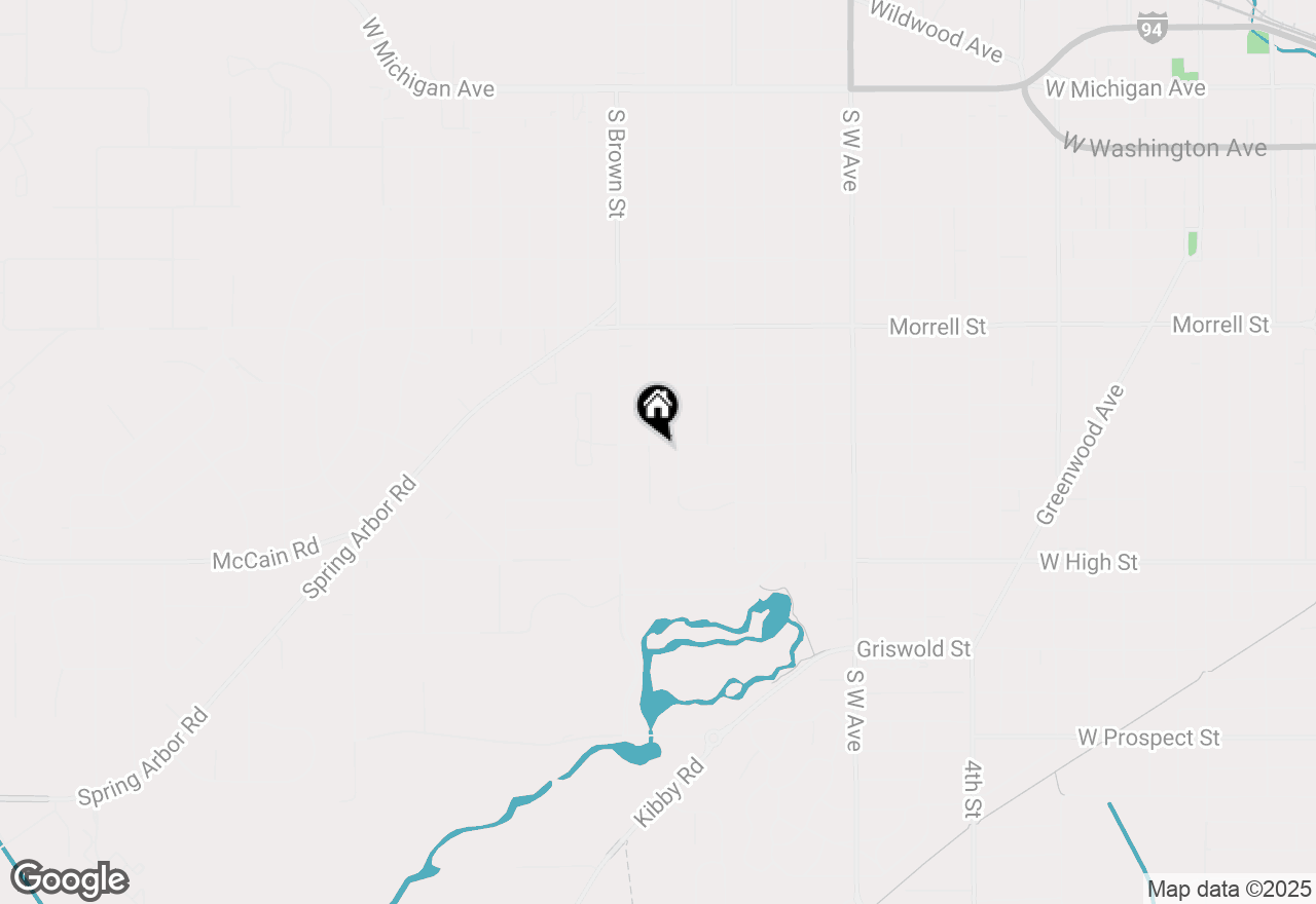 Map of 1103 S Higby Street, Jackson, MI 49203