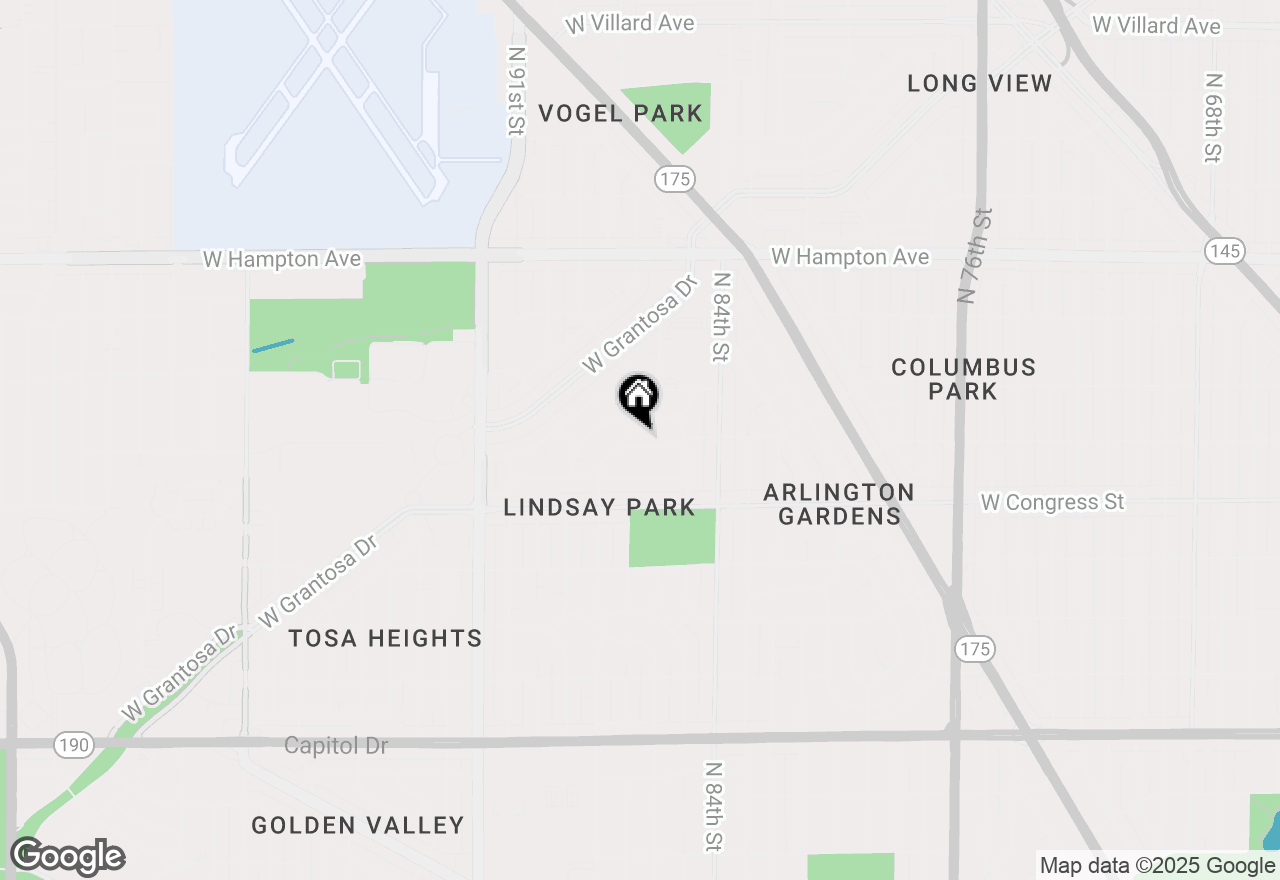 Map of 8622 W Ruby Ave, Milwaukee, WI 53225