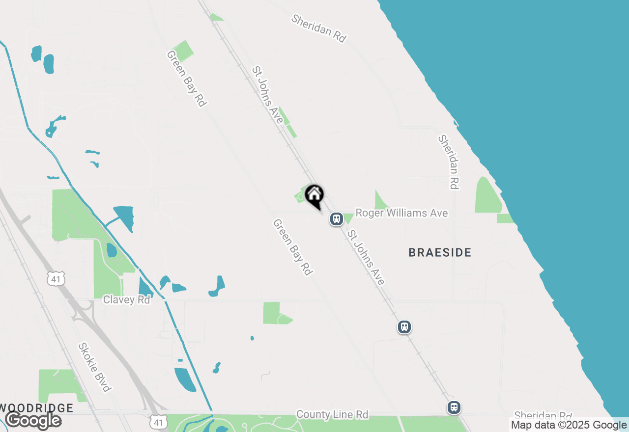 Map of 580 Roger Williams Avenue #1, Highland Park, IL 60035