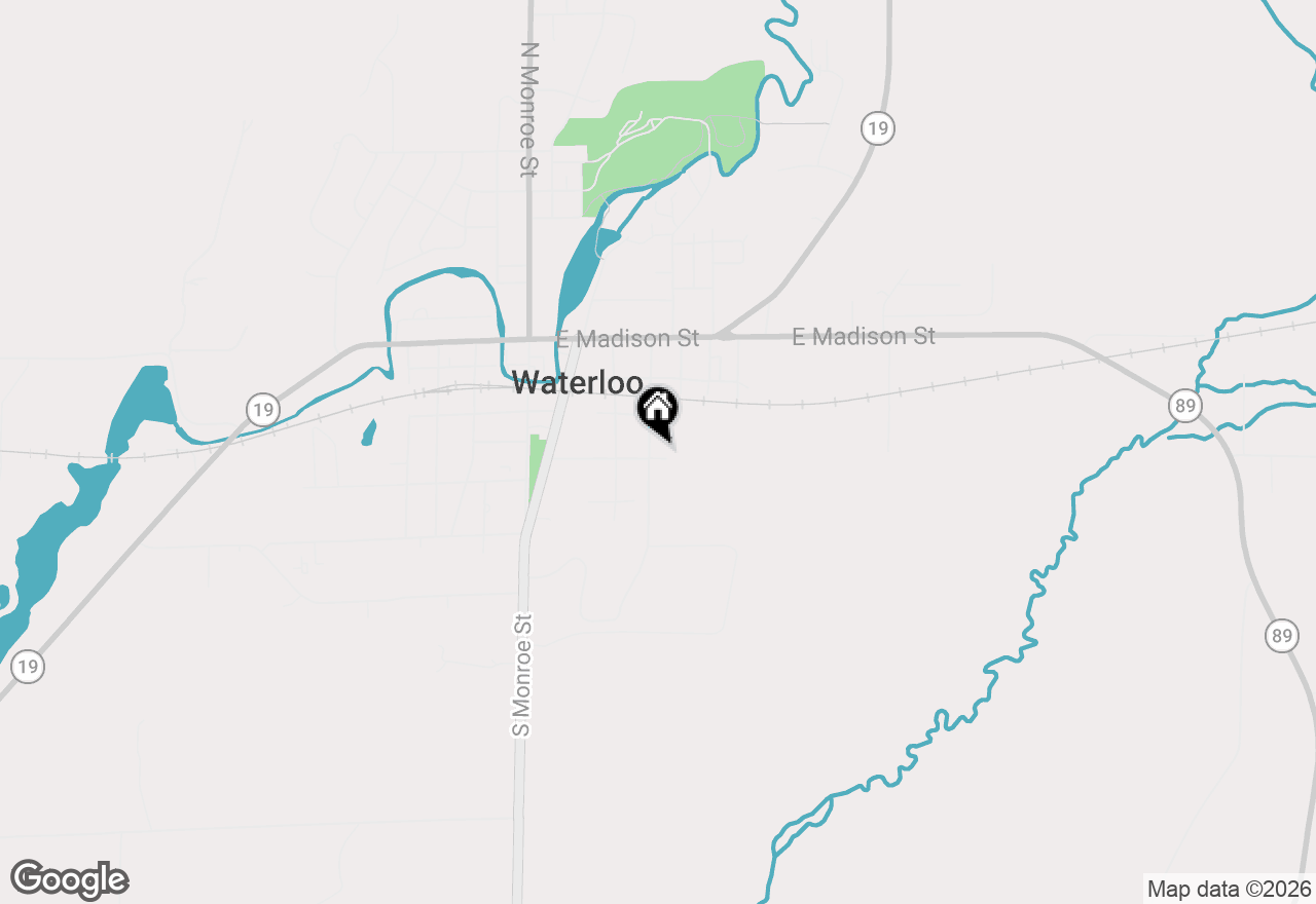 Map of 380 Adams Street, Waterloo, WI 53594