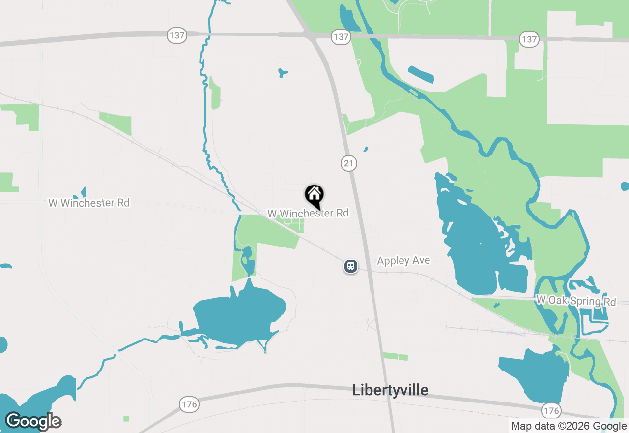 Map of 375 W Winchester Road #309, Libertyville, IL 60048