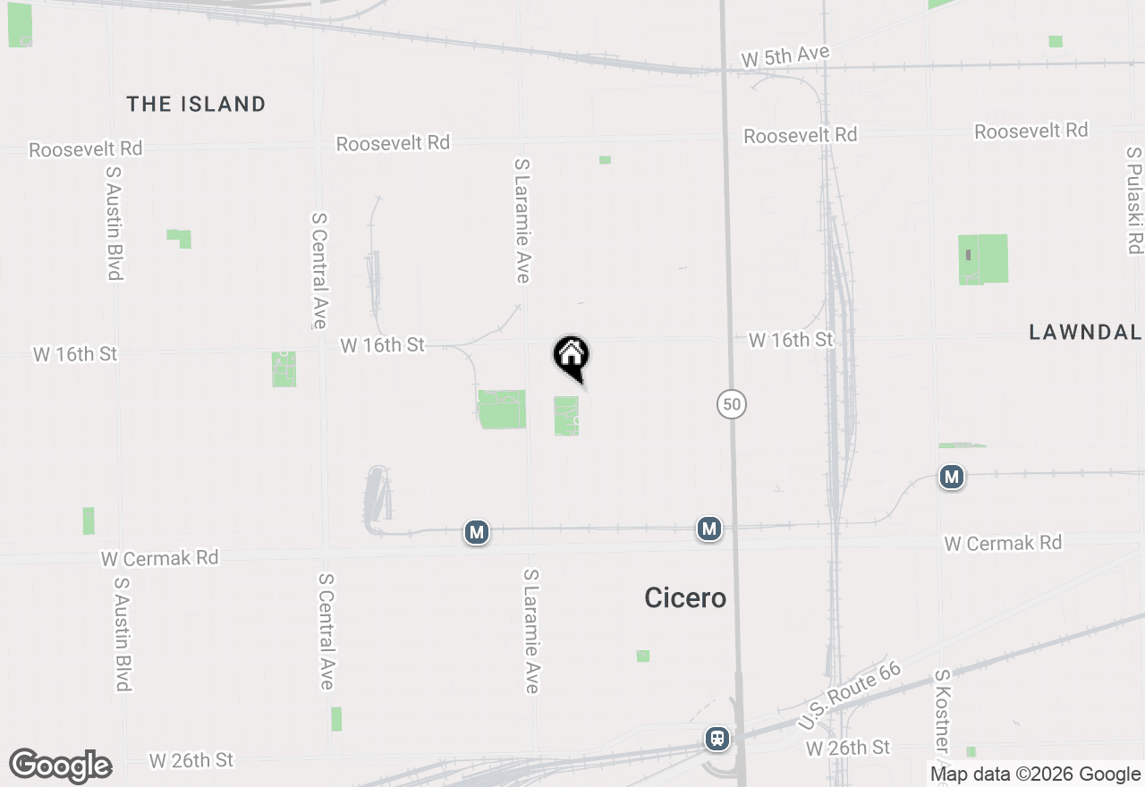 Map of 5104 W 18th Street #1M, Cicero, IL 60804