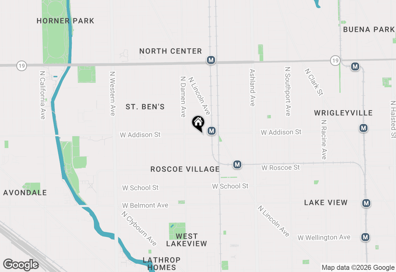 Map of 1911 W Addison Street #3, Chicago, IL 60613