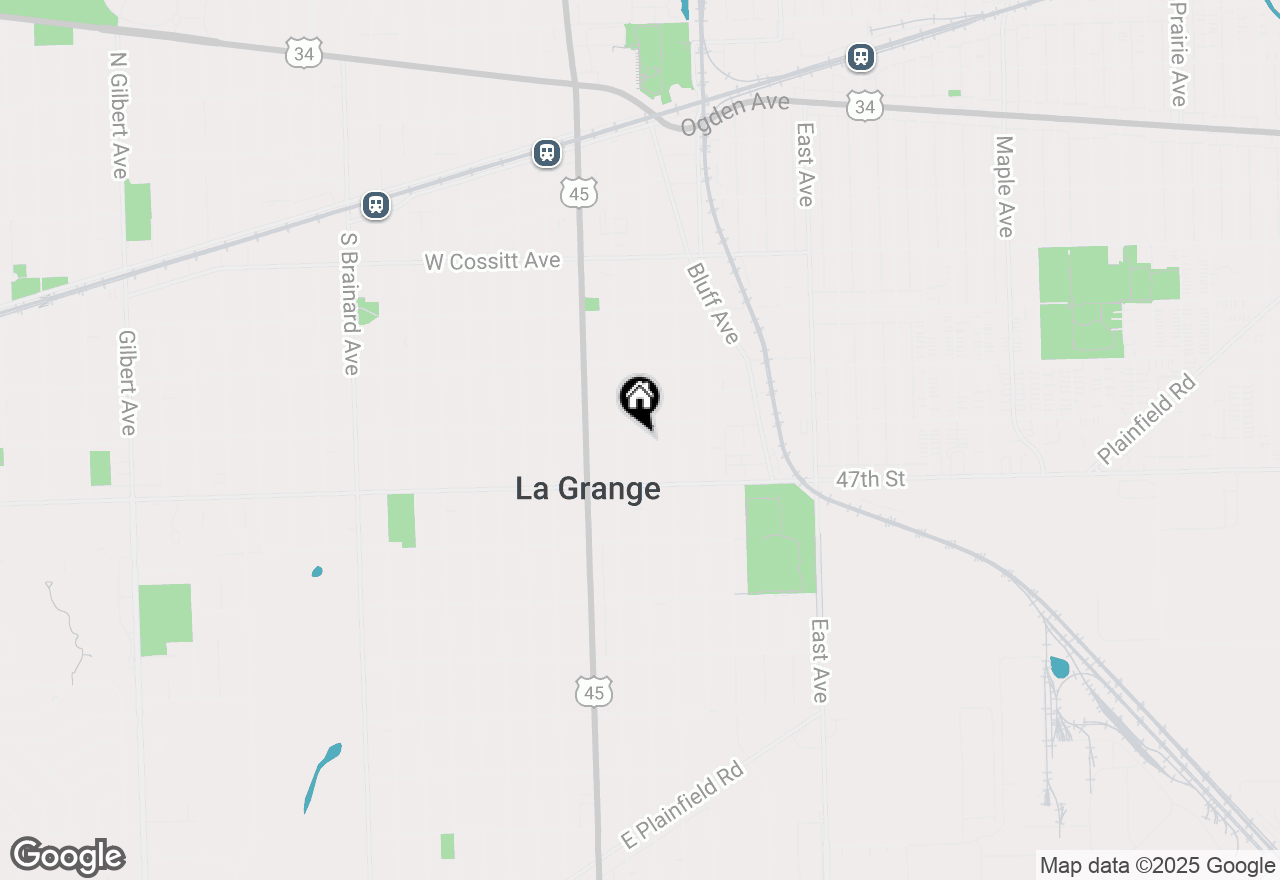 Map of 412 7th Avenue, La Grange, IL 60525