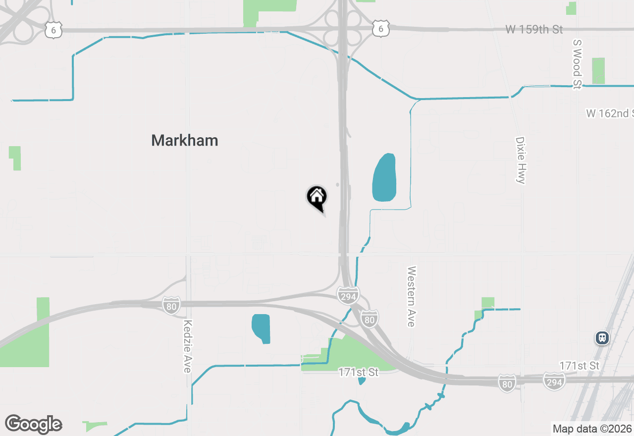 Map of 16551 Plymouth Drive, Markham, IL 60428