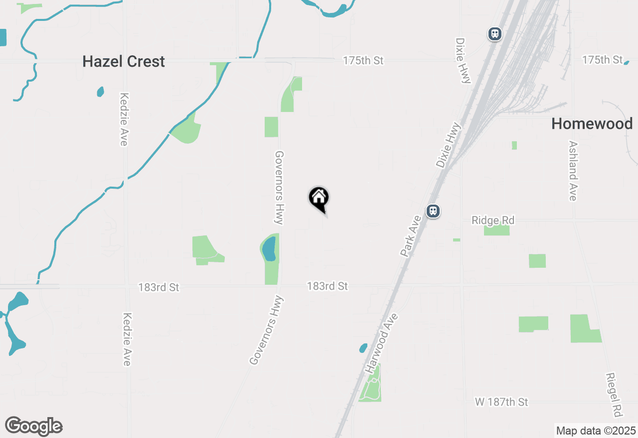 Map of 18040 Perth Avenue, Homewood, IL 60430