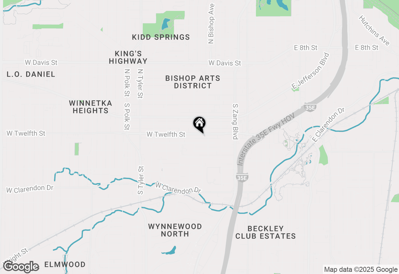 Map of 426 W 12th Street, Dallas, TX 75208