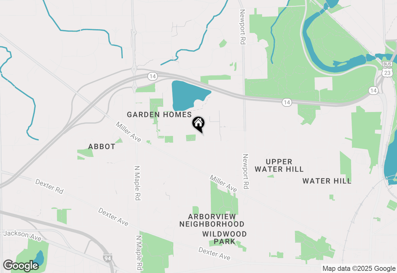 Map of 1514 Argyle Crescent, Ann Arbor, MI 48103
