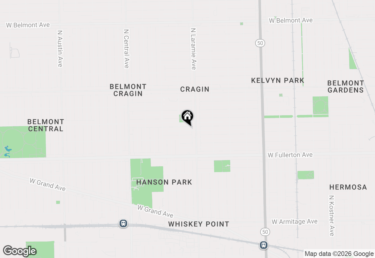 Map of 5230 W Deming Place, Chicago, IL 60639