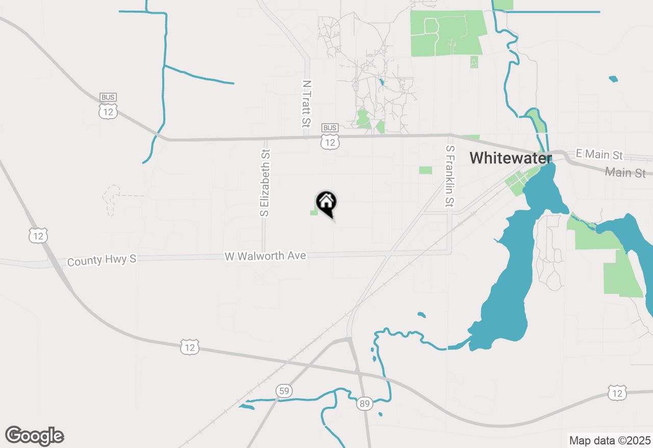 Map of 348 S Prince St, Whitewater, WI 53190