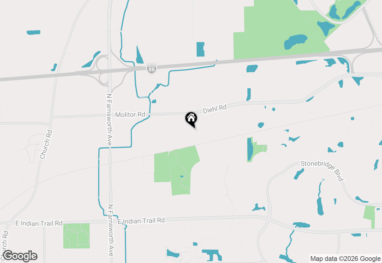 Map of 1721 Daisy Street, Aurora, IL 60505