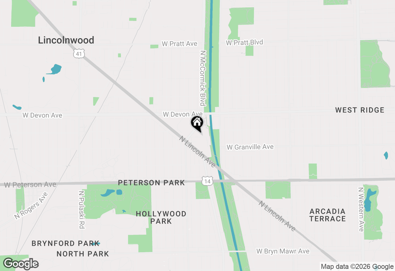 Map of 6251 N Mccormick Boulevard, Chicago, IL 60659