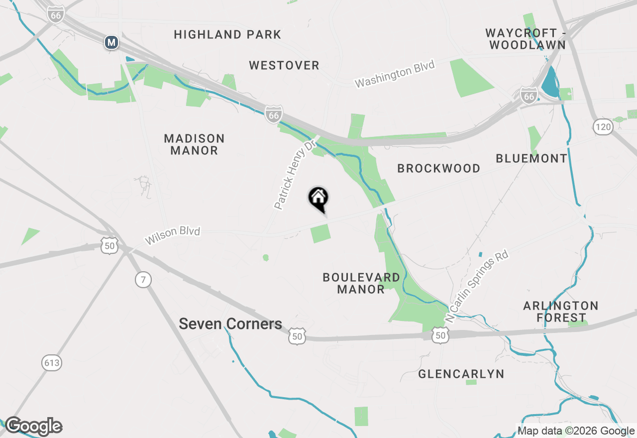 Map of 854 N Liberty Street, Arlington, VA 22205