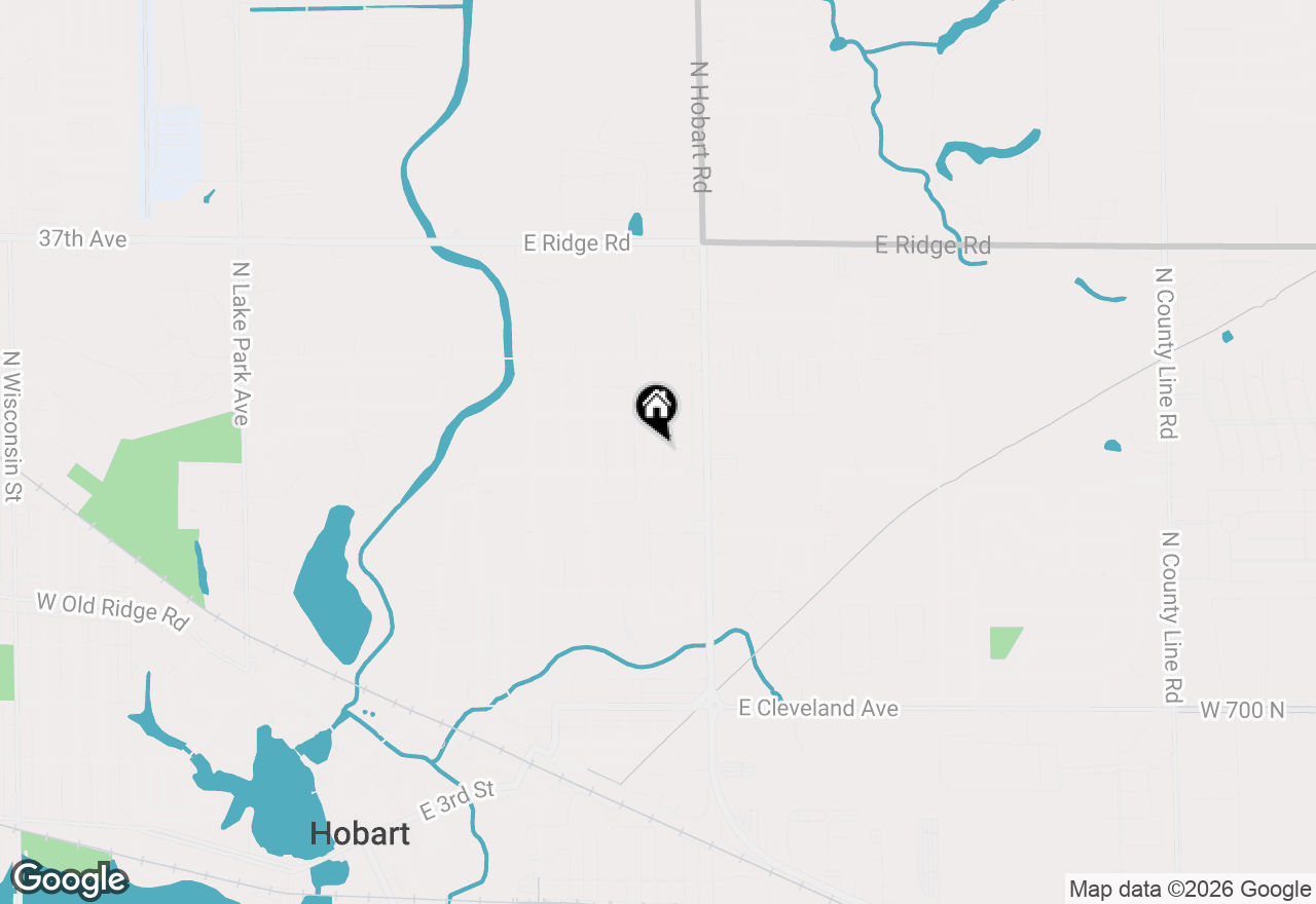 Map of 1409 E North Street, Hobart, IN 46342