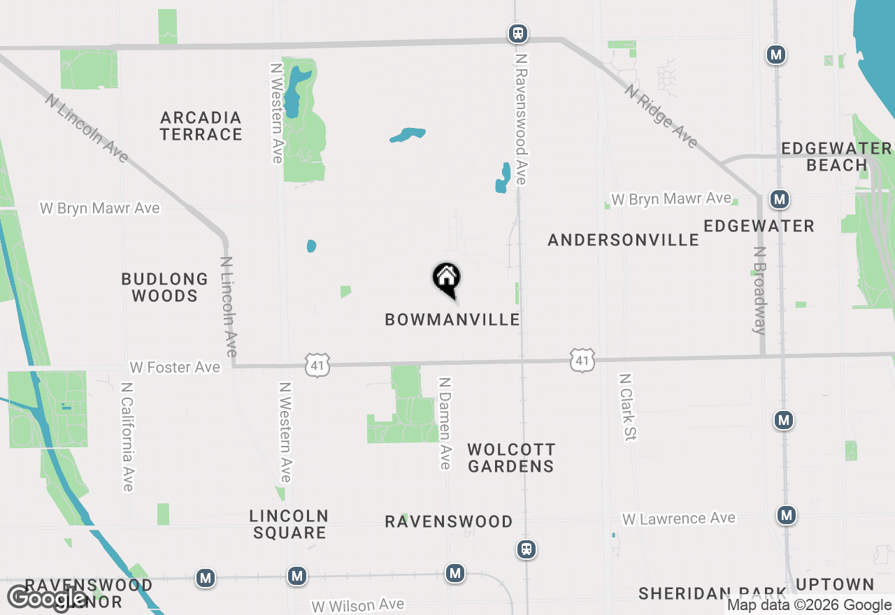 Map of 5325 N Damen Avenue #1, Chicago, IL 60625
